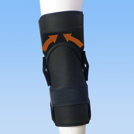 前十字靭帯損の医療用膝サポーター｜エクスエイドニーＡＣＬ（背面）